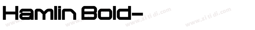 Hamlin Bold字体转换